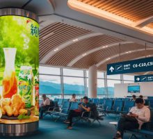 桃園機場柱體LED顯示屏-1 桃園機場柱體LED顯示屏-1