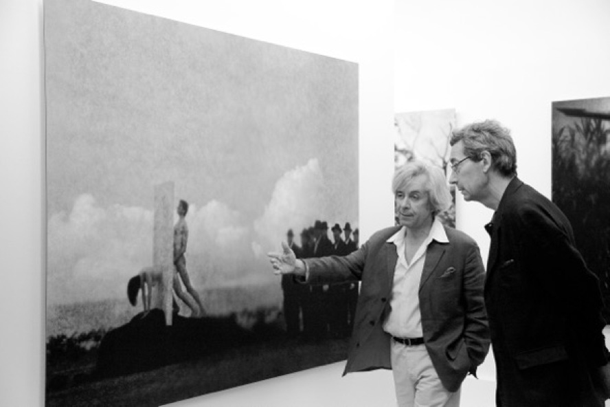 Alfred Pacquement (R) Director of Musée national d'art moderne, Centre Georges Pompidou Dominique Païni(L)