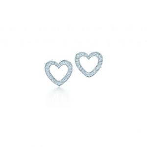 心型鑽石耳環